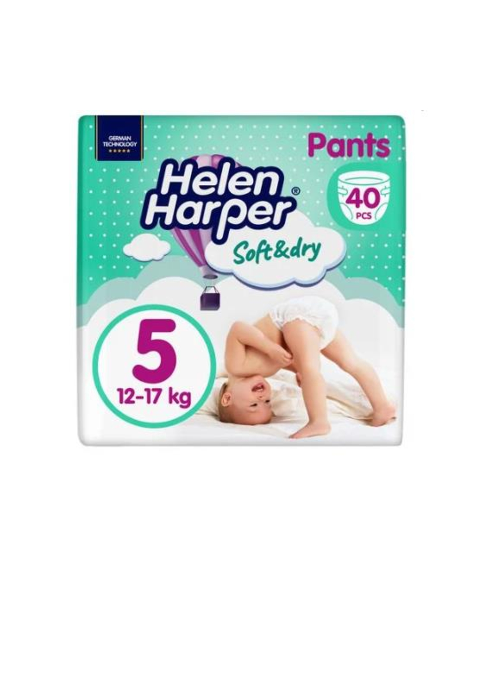 Helen Harper підгузники-трусики дитячі Soft&Dry Pants 5(12-17кг) 40шт Junior